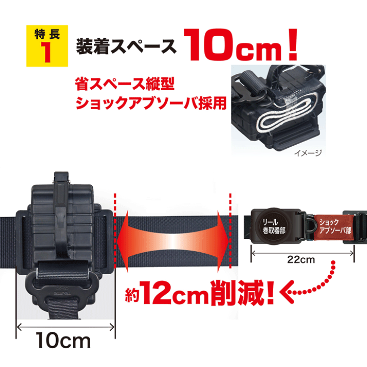 楽天市場】タジマ(/D) 胴ベルト用 ER150縦型L1ダブル スチールベルトL 
