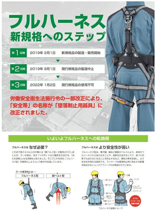 楽天市場】【新規格 フルハーネス】タジマ TAJIMA 安全帯 フルハーネス 