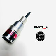 must tool マストツール インパクトソケット RBS1924I-6K 19mm×24mm ビット交換式ソケット インナースラ…