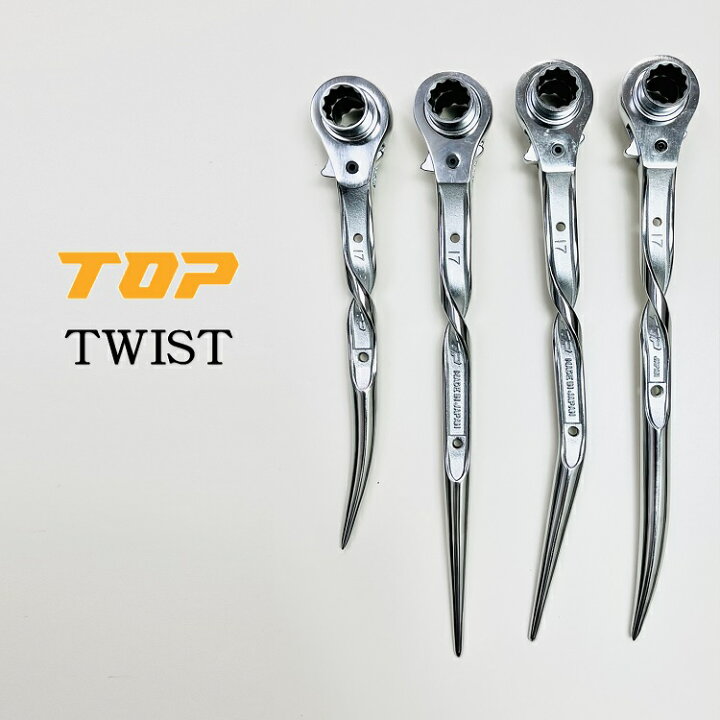 楽天市場】トップ工業 TOP ラチェット ツイストラチェット総磨き 17mm 