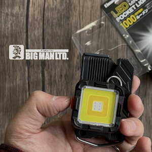�r�b�O�}�� BIG MAN LED���C�g BPML-EVO LED�~�j�~�j�|�P�b�g���C�g �[�d���L���[�u �ő�1000lm���[���� �Z�t