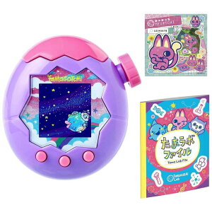 バンダイ Tamagochi Paradise Purple Sky たまごっち 早期購買 みゃおっちステッカー+たまラボファイル たまご っちパラダイス パープルスカイ
