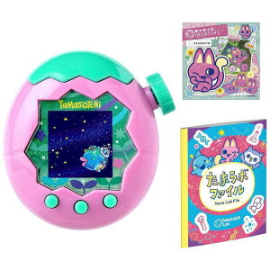 バンダイ(BANDAI) Tamagochi Paradise Pink Land 早期購買 みゃおっちステッカー+たまラボファイル たまご っちパラダイス ピンクランド