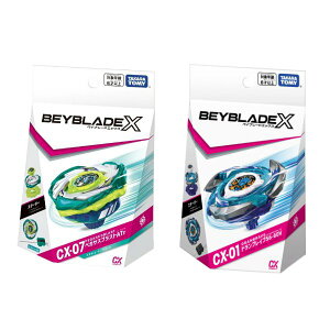 [2��Z�b�g] �^�J���g�~�[(TAKARA TOMY) BEYBLADE X �x�C�u���[�hX CX-07 �y�K�T�X�u���X�gATr + CX-01 �X�^�[�^�[ �h�����u���C�uS6-60V