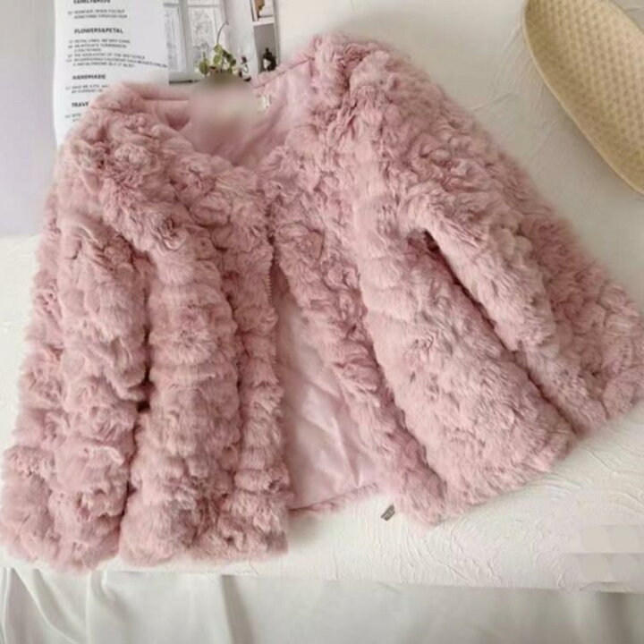 楽天市場】 秋 無地 キッズ服 ふわふわ 冬 お出かけ アウター コート 