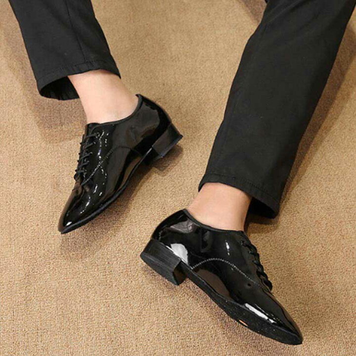 楽天市場】レザーシューズ モダンダンス エナメル 社交ダンス 室内履き 