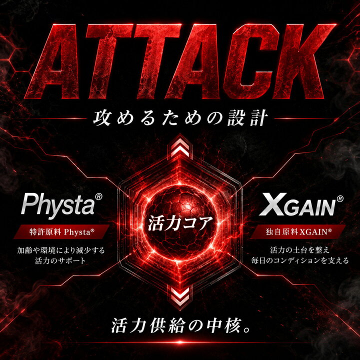 楽天市場】【公式】ダンカツ DANKATSU 男性向け活力ブースター PHYSTA 