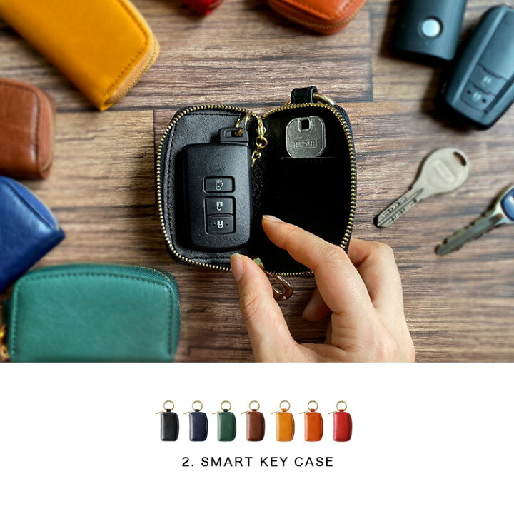 楽天市場】小さい財布 スマートキーケース キーホルダー 3点セット 