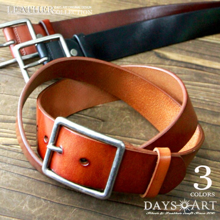楽天市場 全品p10倍 18 水 限定 本革極太レザーベルト スクエアバックル シンプルベルト バックルベルト 牛革ベルト メンズベルト バックル 紳士用 メンズ 牛革 バイカー レザーベルト ビジネス フォーマル ギフト あす楽 Bt062 革財布 バッグ専門店 デイズ