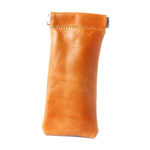 【メール便送料無料】 バネ口 メガネケース メンズ レディース ユニセックス 本革 眼鏡ケース 眼鏡入れ メガネ収納 ハンドメイド ブラック ブラウン ダークブラウン グリーン レッド ネイビ