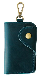 【最大2000円OFFクーポン】 キーケース メンズ レディース ユニセックス 本革 オイルレザー カードケース バネフック キーリング ブラック ブラウン ダークブラウン グリーン ネイビー レッド