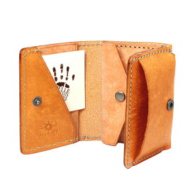 ミニ財布 本革 メンズ レディース ユニセックス コンパクト 小さい財布 三つ折り財布 小銭入れ カード収納 鍵収納 レザーウォレット イタリアンレザー マヤレザー ヌメ革 高級レザー ブランド おしゃれ バイカラー ツートン ギフト プレゼント