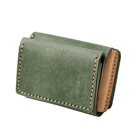 ＼セール開催中！11(月)AM2時まで／ ミニ財布 メンズ レディース 本革 イタリアンレザー コンパクト財布 小さい財布 ミニウォレット 小銭入れ付き 三つ折り レザーウォレット ツートン バイカラー ヌメ革 スマート 革製 おしゃれ