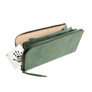 小さい長財布 本革 メンズ レディース ユニセックス L字ファスナー コンパクト スリム 薄型 小さめ 軽量 レザーウォレット イタリアンレザー マヤレザー 高級レザー 薄型財布 ミニ財布 おし