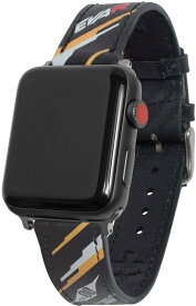 ＼ポイントUP！27(月)AM2時まで／【メール便送料無料】 エヴァンゲリオン レーシング 正規品 apple watch アップルウォッチ ベルト メンズ 本革 カーボンレザー 替えバンド EVA 零号機 綾波レイ 第6世代 全世代対応 38mm 40mm 42mm 44mm jn-wc002-0