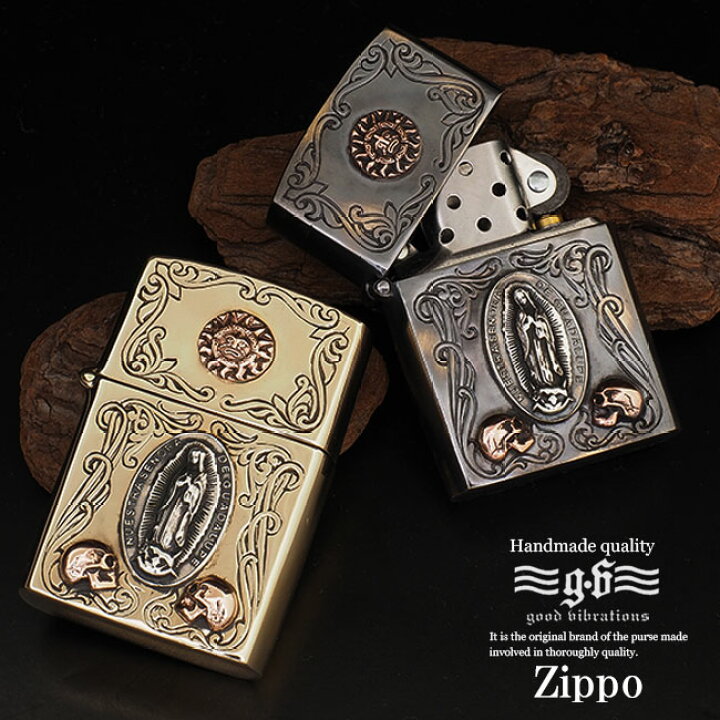 楽天市場】Zippoライター アンティーク調 真鍮無垢 ブラス製デザイン 