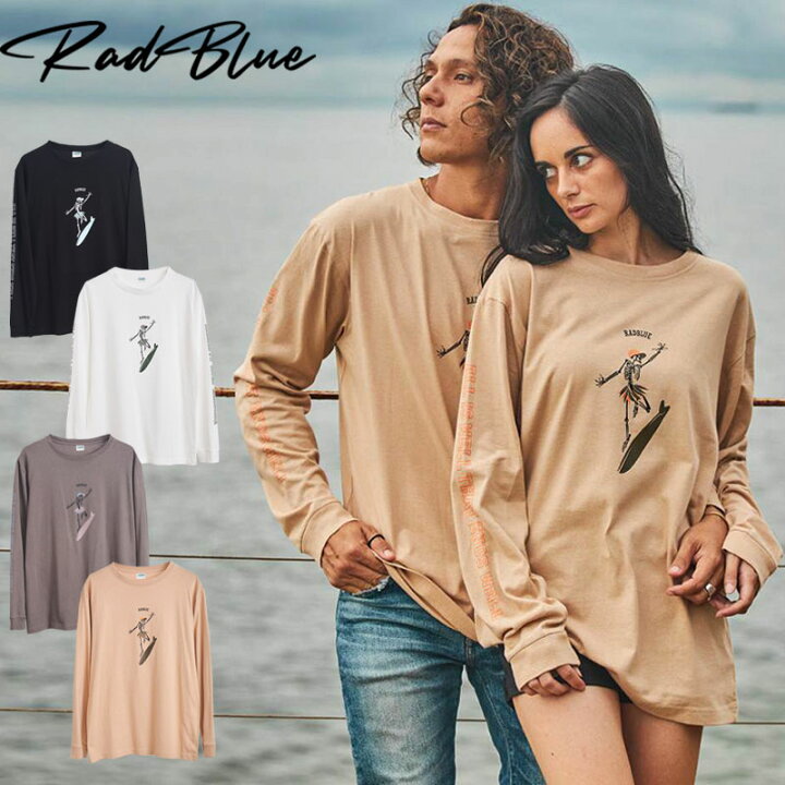 楽天市場 10 Offクーポン 21 月 Am10時迄 送料無料 Radblue ラッドブルー Long Sleeve Tee ロンt Skull Surf スカルサーフ 骸骨 ロングスリーブtシャツ メンズ 長袖シャツ ブラック ホワイト グレー ベージュ S M L Xl Rad Lts006 革財布 バッグ専門店 デイズアート