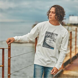 ＼ポイントUP！27(月)AM2時まで／【送料無料】 RadBlue ラッドブルー LONG SLEEVE TEE ロンT PHOTO フォト ロングスリーブTシャツ メンズ 長袖シャツ ブラック ホワイト グレー ベージュ S M L XL rad-lts007