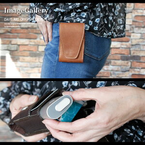 ■sg019■iQOSケースアイコス専用レザーケース本革カーフスキン牛革iQOS(アイコス)ケースウエストバッグベルトループ