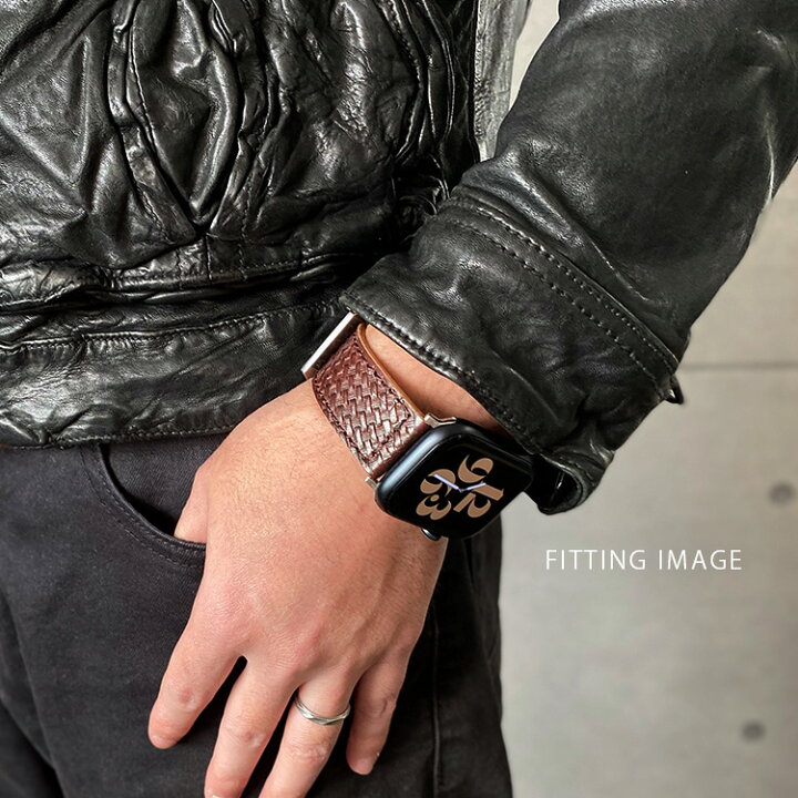 楽天市場】apple watch アップルウォッチ ベルト バスケットカービング 