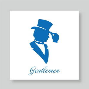 _IubNtCf[JÁI^yGentlemen gC}[NzW200mm×H200mm ʃe[vtgC j  gC j  gC}[N gCē gCWgspl-71