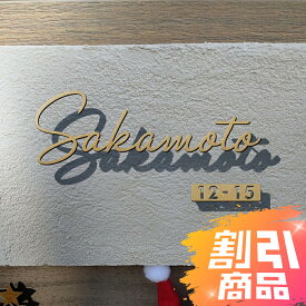 ＼楽天スーパーセール+P10倍！／楽天市場1位獲得！表札 ステンレス 英数字 店舗サイン DIY 戸建 表札 ステンレス オーダーメイド 切り文字 ゴールド 門柱 玄関 かっこいい おしゃれ かわいい 小さいサイズ DIY ルームナンバー 番地 筆記体 手書き風 住所だけ sh-s0003