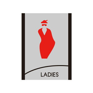 _ԌN[|zz^yLADIESzgC  W150mm×H200mm×t2mm gCTC AN ʃe[vt gC j  gC}[N gCē gCW gs-pl-toig