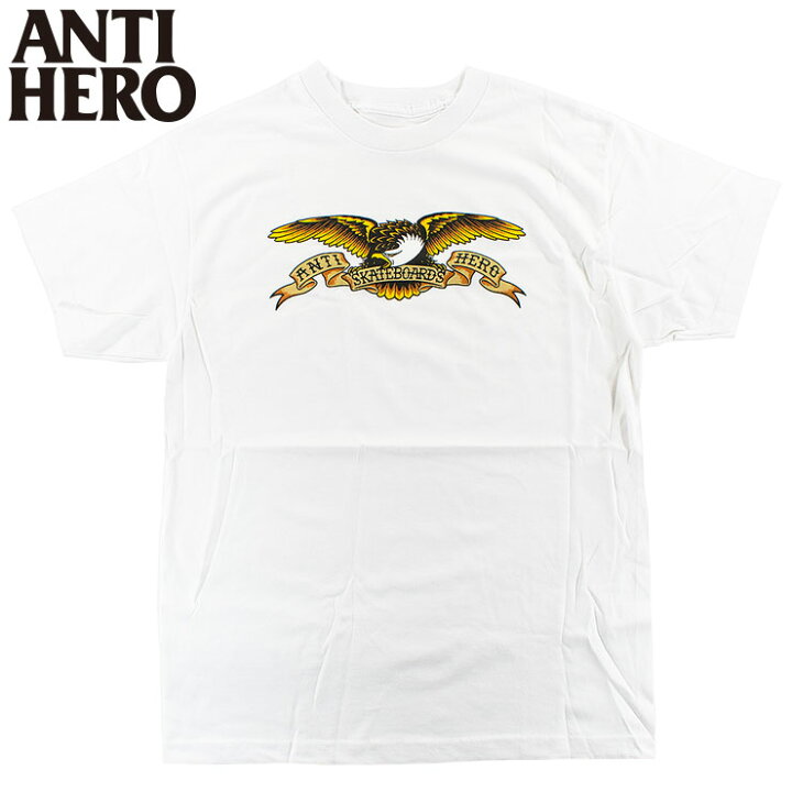 楽天市場】ANTIHERO メンズ Tシャツ アンタイヒーロー ロゴ 半袖TEE 