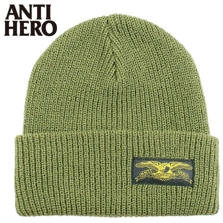 楽天市場】ANTIHERO アンタイヒーロー ニットキャップ 帽子 BEANIE ANTI HERO ニット帽 ビーニー 2点セット