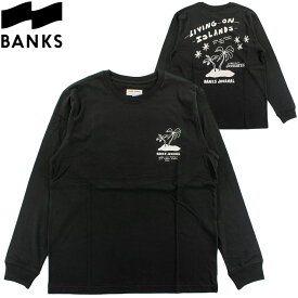 BANKS バンクス メンズ ロンT カットソー ブランドロゴ バックプリント サーフブランド 長袖 L/S Tシャツ ALTS0100