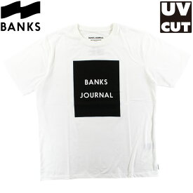 ラッシュガード バンクス メンズ ASMU1092 UVカット UPF50+ 半袖 ハイブリッドTシャツ 定番ロゴ BANKS
