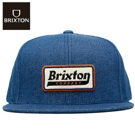 BRIXTON ブリクストン デニム スナップバックキャップ スケートボード 6パネル CAP 帽子 STEADFAST HP SNAPBACK