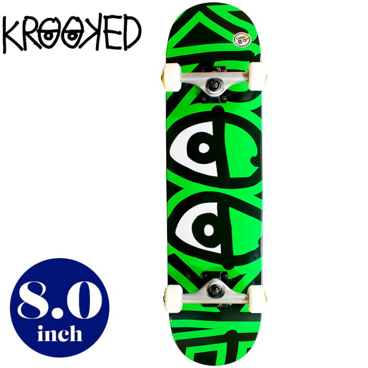 楽天市場】KROOKED クルキッド スケートボード コンプリート 8.0inch 
