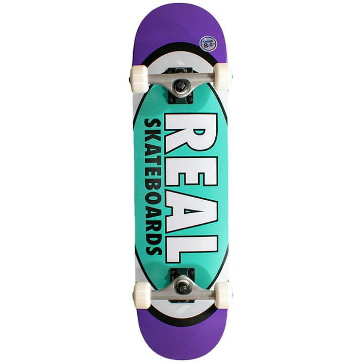 楽天市場】REAL リアル スケートボード コンプリート 8.0inch 完成品  