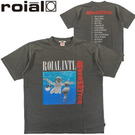 ROIAL ロイアル メンズTシャツ 半袖 バンドT ユーズド加工 ビッグT オーバーサイズ コットン ニルバーナ R241MTS08
