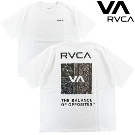 RVCA ルカ Tシャツ ゆったり ルーズフィット ビッグシルエット 半袖 コットン ドルマン TEE ルーカ バンダナ柄 BD041223