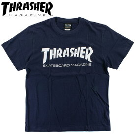 THRASHER TH8101 スラッシャー メンズ Tシャツ ストリート ファッション 半袖tee スケートボード NVYWHT