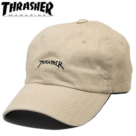 スラッシャー キャップ ローキャップ THR-C02 ゴンズロゴ 男女兼用 ユニセックス アジャスターキャップ THRASHER