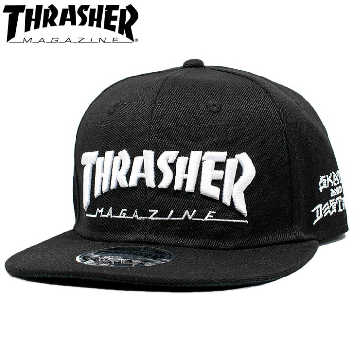 楽天市場 スラッシャー キャップ 定番ロゴ 帽子 Cap スラッシャーマガジン ロゴ 立体刺繍 スナップバック Thrasher Thr C03 Days Store