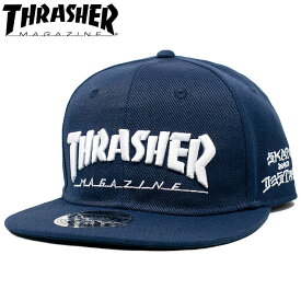 THRASHER キャップ 定番ロゴ CAP 帽子 THR-C03 スラッシャーマガジン MAGLOGO 立体刺繍 スナップバック スラッシャー