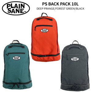 PLAINSANE vCZC PS BACK PACK 10L yʃfCpbN Xm[{[h AEghA bN Y fB[X