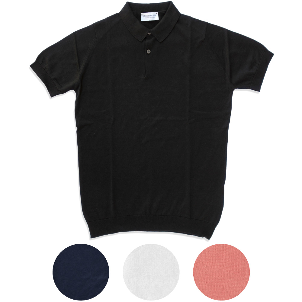 JOHN SMEDLEY ジョンスメドレー RHODES メンズニットポロシャツ Sea Island Cotton100% Polo Shirt  メンズ プレゼントにも最適 | Day Tripper
