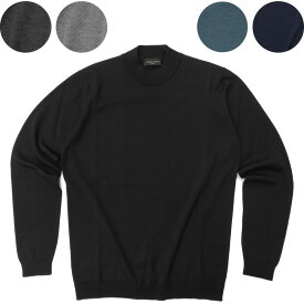 Roberto Collina ロベルトコリーナ メリノウール メンズ モックネックセーター 1006 高級ニット ハイゲージ メリノウール100% mens プレゼントにも最適