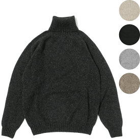 Harley of Scotland ハーレーオブスコットランド メンズ サドルショルダータートルネックセーター スーパーソフト ウール100% M2474/5 ハイネック SUPERSOFT