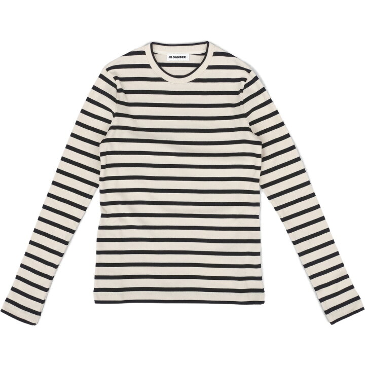 楽天市場】JIL SANDER ジルサンダー レディース ロゴ長袖ボーダーT  