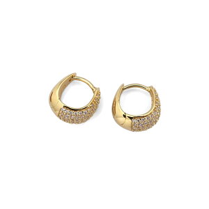 TOM WOOD �g���E�b�h �A�C�X�E�n�M�[�E�p���F�S�[���h�s�A�X ICE HUGGIES PAVEGOLD �S�[���h 100527 S925 18K GOLD COATING