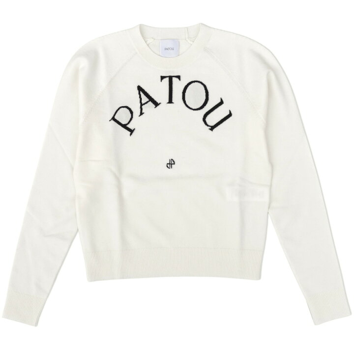 楽天市場】PATOU パトゥ クルーネックニットセーター 長袖 ホワイト  