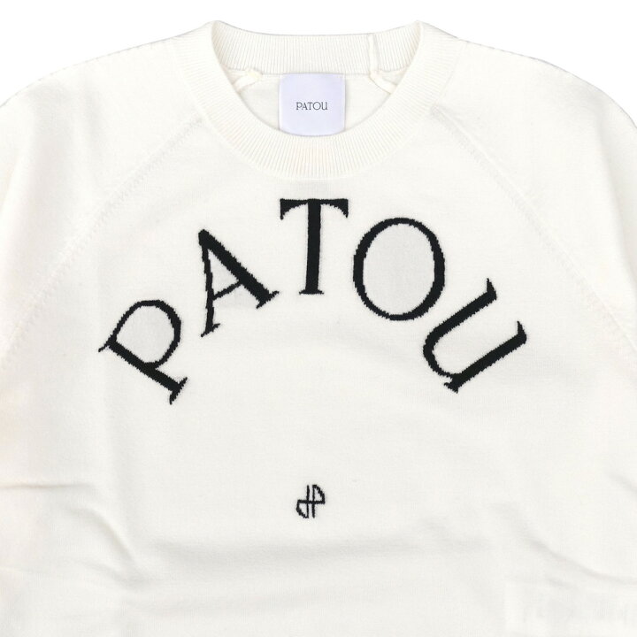 楽天市場】PATOU パトゥ クルーネックニットセーター 長袖 ホワイト  