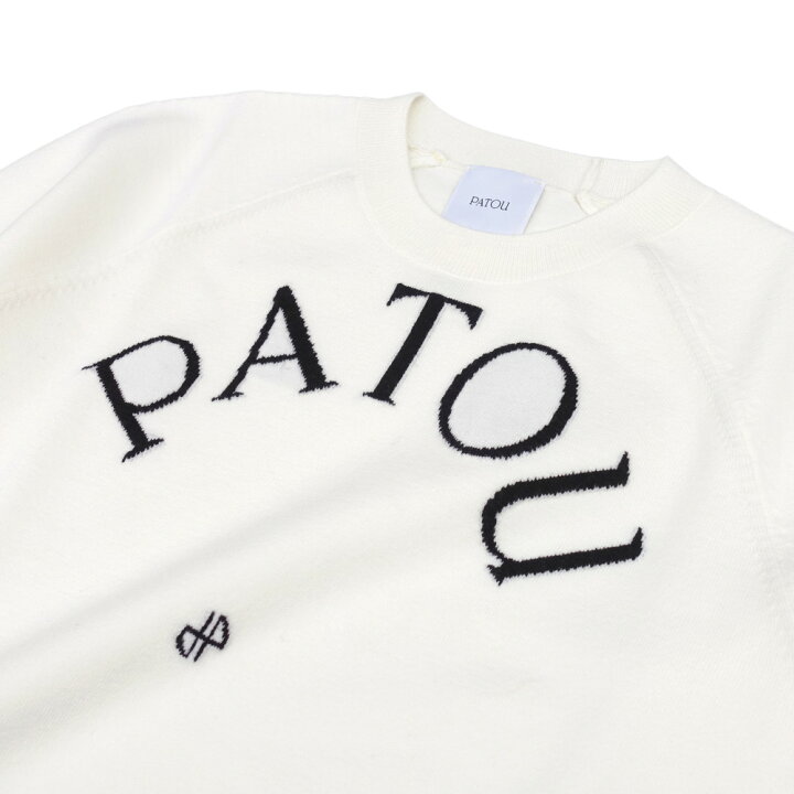 楽天市場】PATOU パトゥ クルーネックニットセーター 長袖 ホワイト  