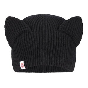 CHARLES JEFFREY LOVERBOY �`���[���Y�W�F�t���[���o�[�{�[�C EARS RIB BEANIE in BLACK �j�b�g�X �r�[�j�[ �˂��݂� �L�� EARS SKULL CAP 062130601